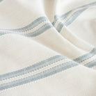 a white and chambray blue indoor outdoor Inside Out fabric