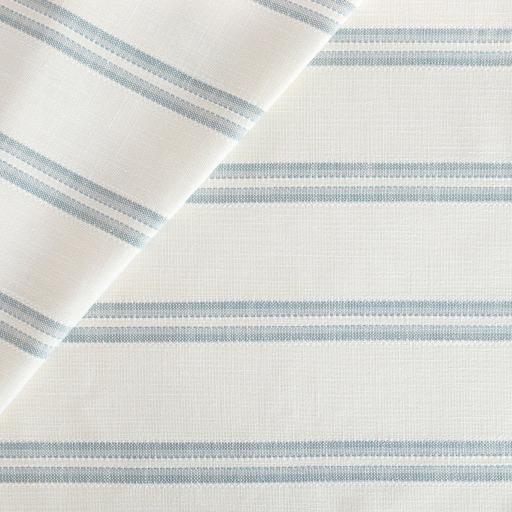 a white and chambray blue indoor outdoor Tonic Living fabric