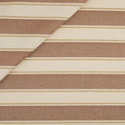 Tonic Living Sentiment Sunbrella Outdoor Fabric in Terracotta, a terracotta and beige indoor/outdoor upholstery fabric with bold stripe.
