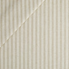 Tonic Living Somerset Stripe Fabric in Oatmeal, a beige upholstery fabric with classic vertical stripe.