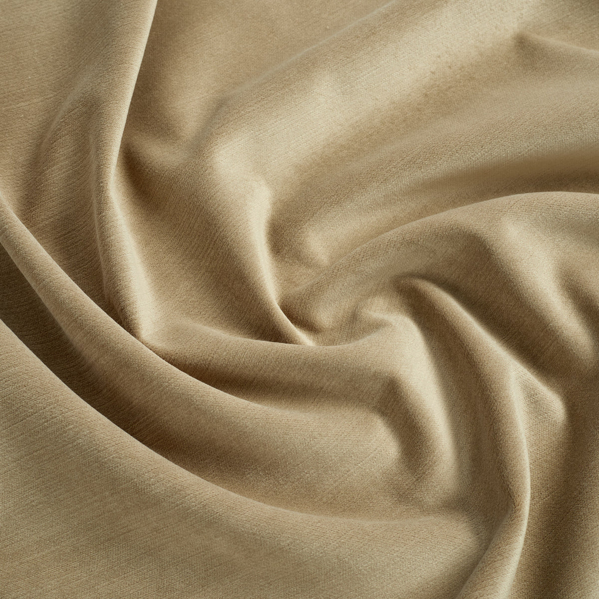 Tonic Living Sterling Velvet Fabric in Bark, a warm brown velvet upholstery fabric with fine linear texture.