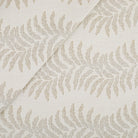 Tonic Living Swoon Sunbrella Outdoor Fabric in Sand, a beige and soft white indoor/outdoor upholstery fabric with botanical stripe.