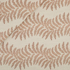 Tonic Living Swoon Sunbrella Outdoor Fabric in Terracotta, a dusty terracotta and white indoor/outdoor upholstery fabric with botanical stripe.