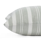 Tranquil Sage, a misty aqua and white indoor/outdoor pillow from Tonic Living.