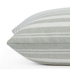 Tranquil Sage, a misty aqua and white indoor/outdoor pillow from Tonic Living.