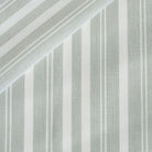 Tranquil Sage, a soothing green and white striped indoor/outdoor upholstery fabric from Tonic Living.