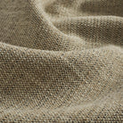 Close up of Tonic Living Troy InsideOut Tweed upholstery fabric highlighting its warm neutral textured weave.