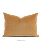 Tonic Living Studio Collection Valentina Velvet Pillow in Nutmeg, a 14x20 camel velvet lumbar pillow.