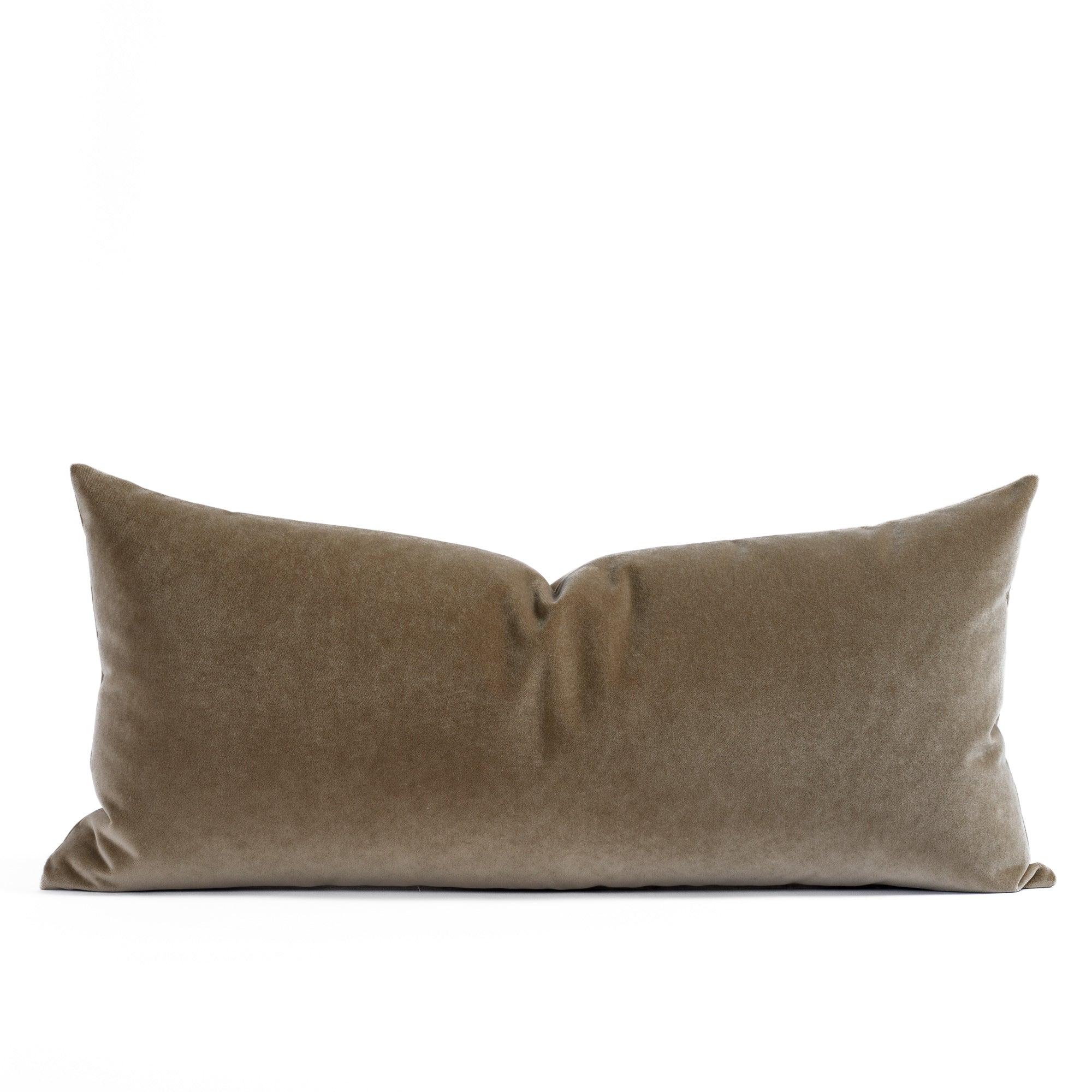 Valentina Velvet 15x32 XL lumbar pillow toffee, a brown velvet extra large lumbar throw pillow from Tonic Living