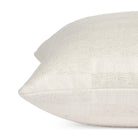 Side view of Tonic Living Webster Buff pillow highlighting its modern checkerboard pattern.