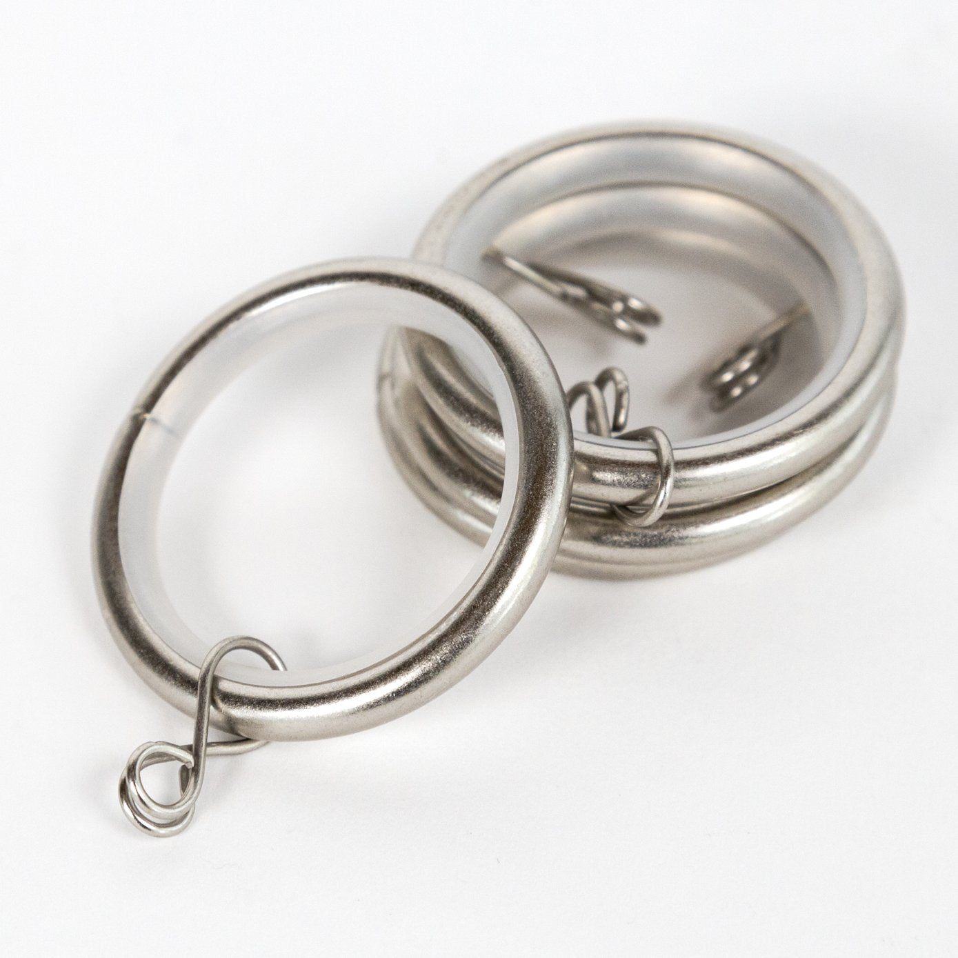 Drapery and curtain rings from Tonic Living, silver pewter