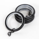 Drapery and curtain rings from Tonic Living, black