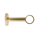 Fully enclosed old gold wall bracket drapery hardware from Tonic Living