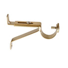 Matte gold wall bracket drapery hardware from Tonic Living