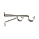 Pewter double wall bracket drapery hardware from Tonic Living