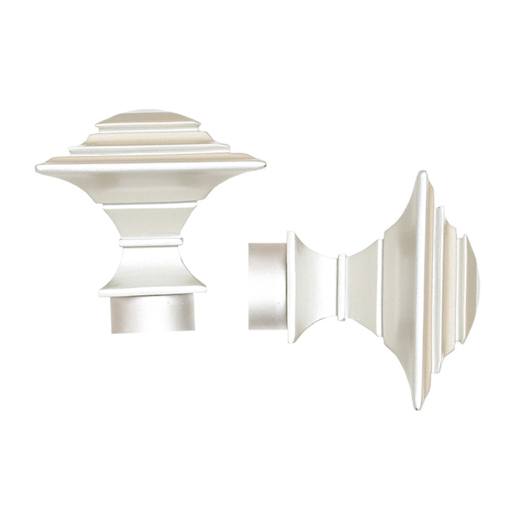 Pewter classic finial drapery hardware from Tonic Living