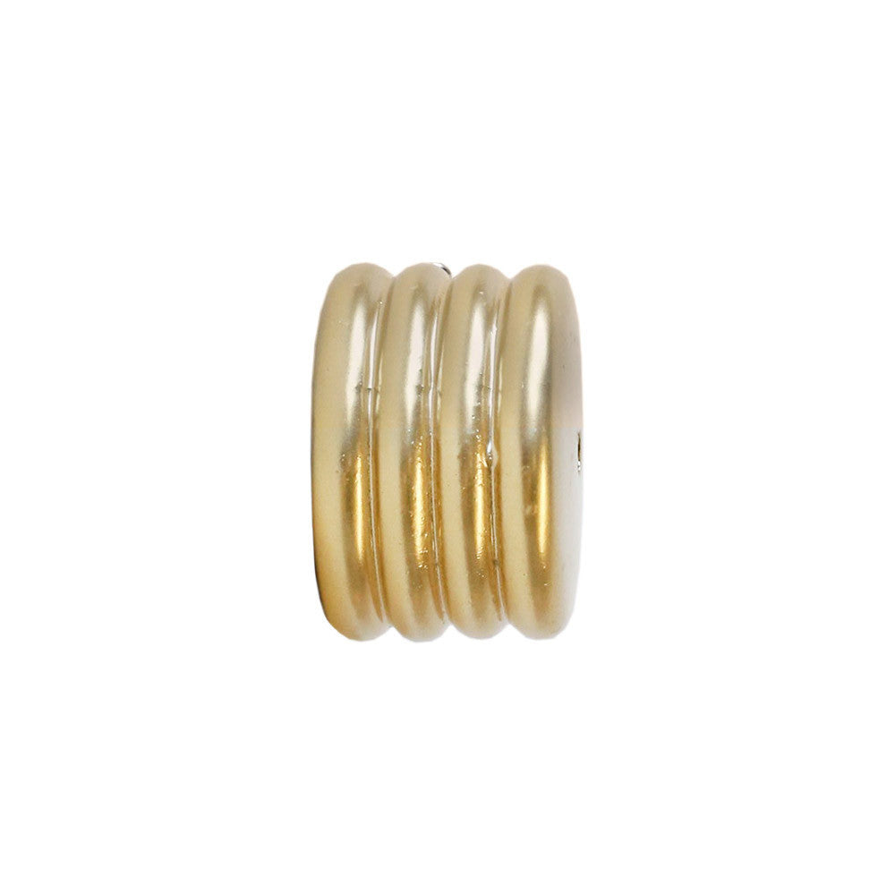 Matte gold inside mount bracket drapery hardware from Tonic Living