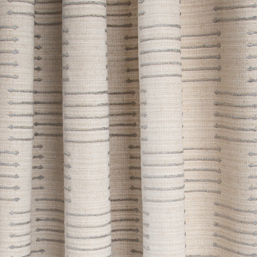 Harlow Desert Sand, a beige and grey graphic upholstery fabric from Tonic Living
