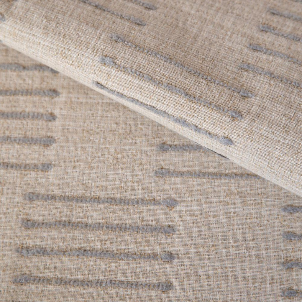 Harlow Desert Sand, a beige and grey graphic upholstery fabric from Tonic Living