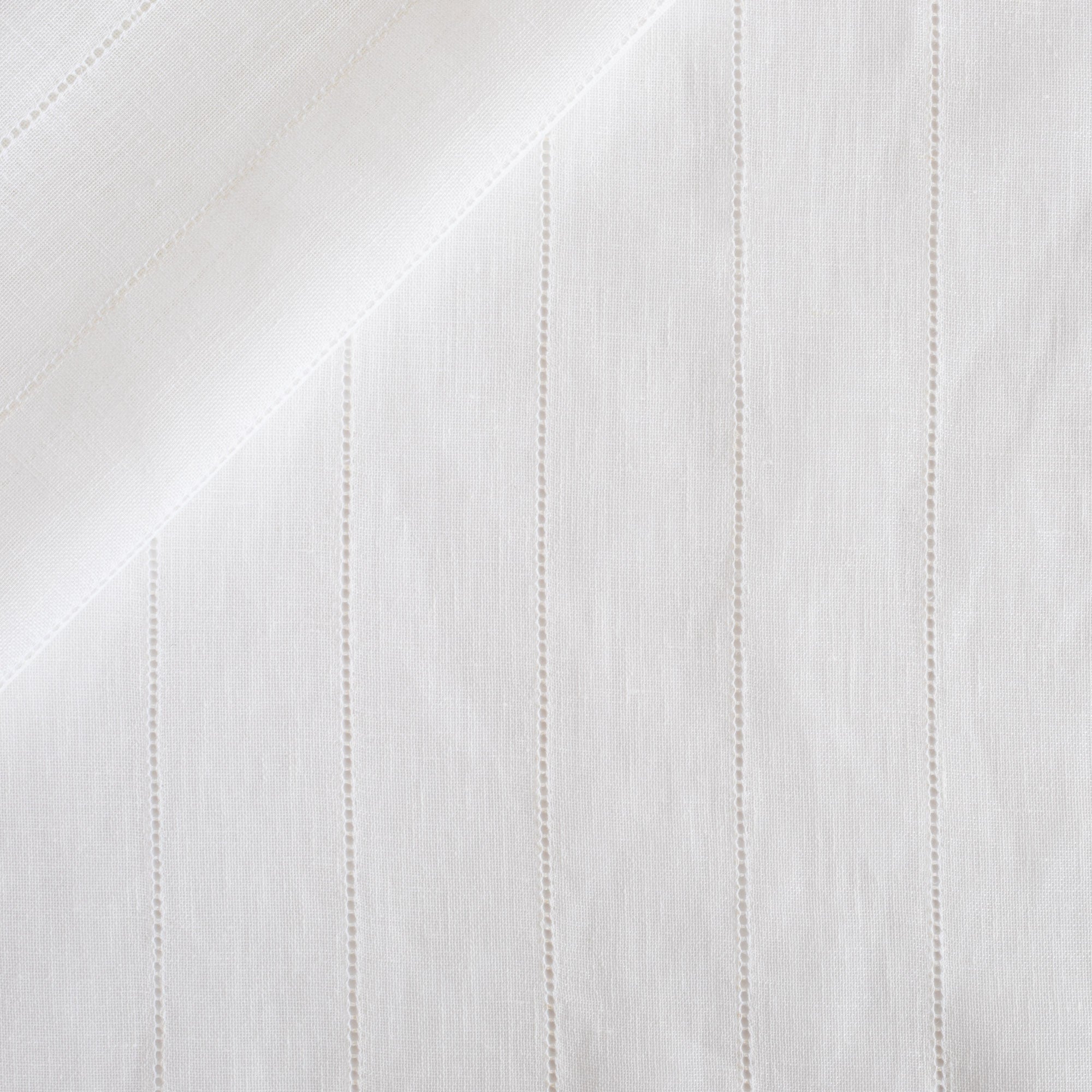 Ida Embroidered Sheer Fabric Cloud White Half Yard