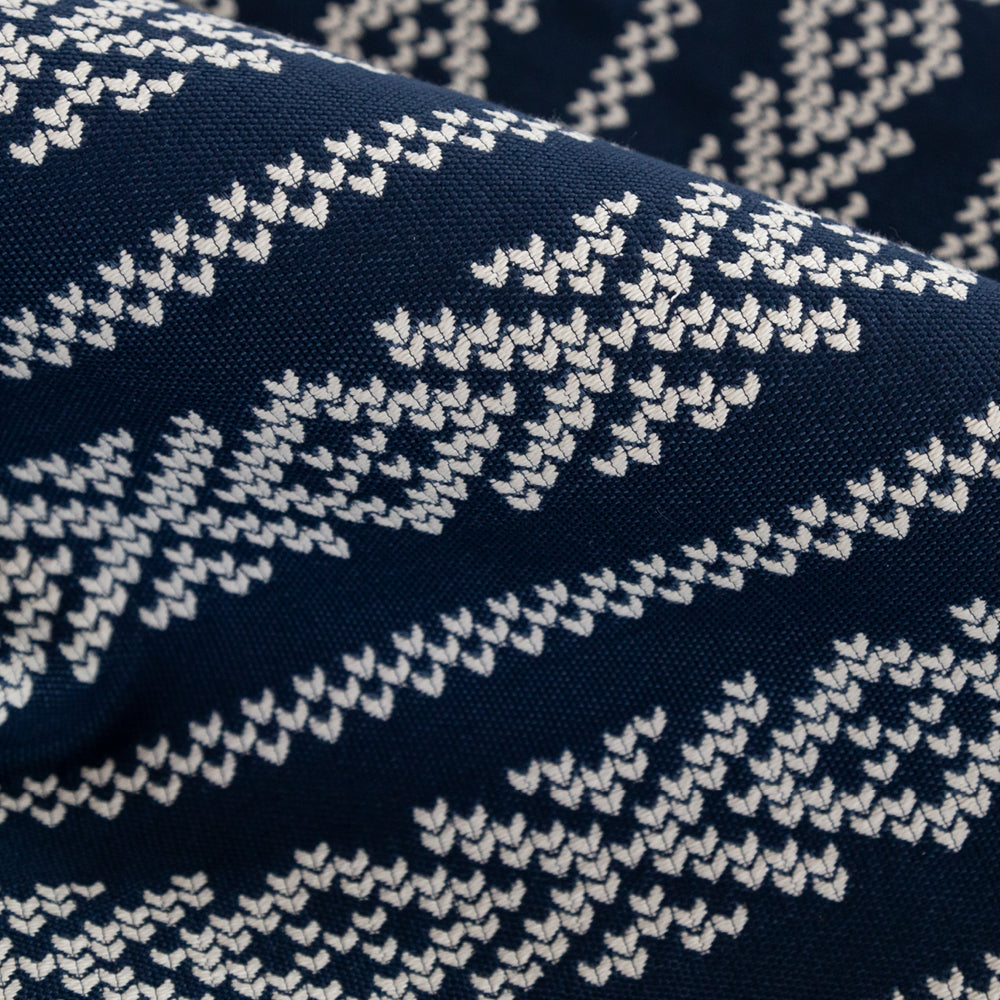 Kira, Indigo, a blue and white cross stitch fabric from Tonic Living