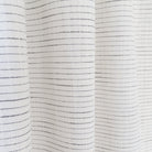 Lennon Fabric, Domino, a white with black stripe fabric from Tonic Living