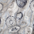 Majorca Fabric in Smoke by Ellen Degenres, a watery grey and blue floral from Tonic Living