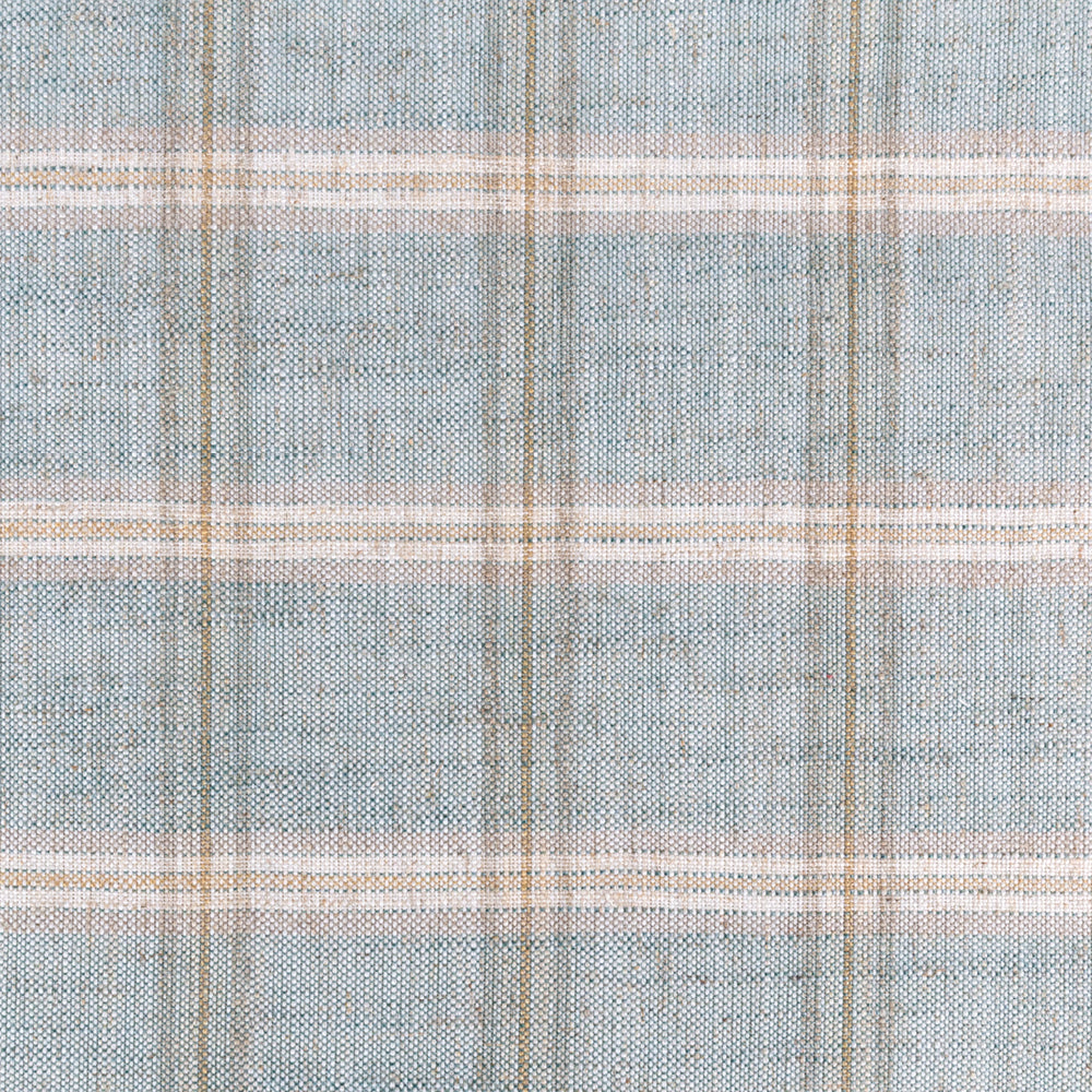 Nantucket Plaid Ocean, a soft blue and beige plaid fabric from Tonic Living