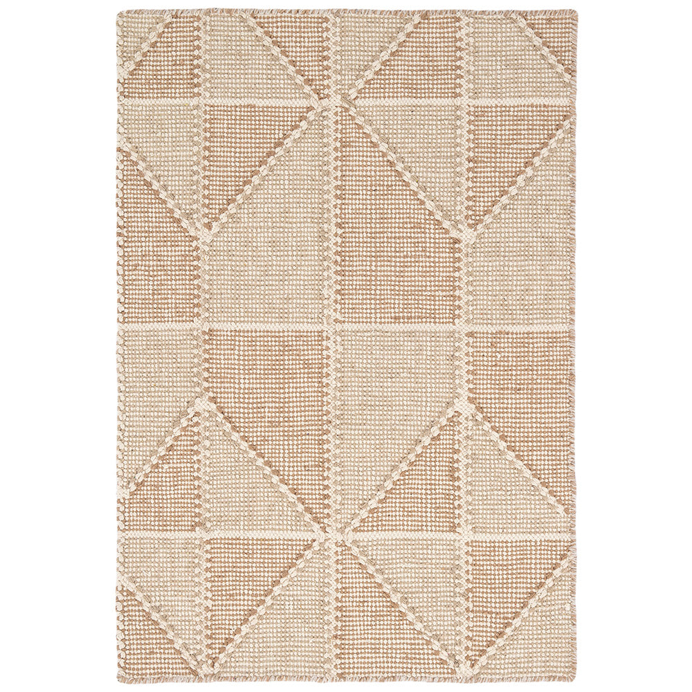 Ojai Wheat Loom cotton beige Dash and Albert rug available at Tonic Living