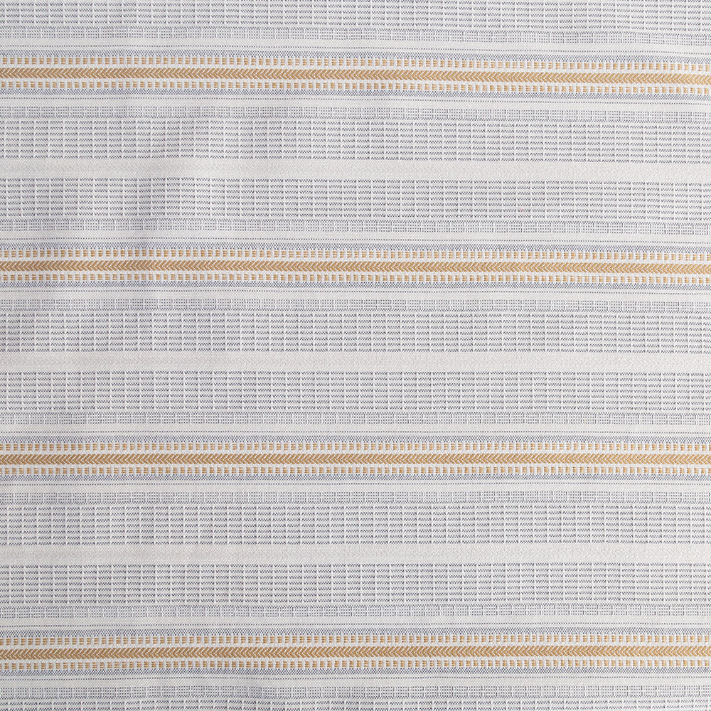 Rhodes, a cream, blue and yellow stripe outdoor fabric from Tonic Living