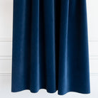 Valentina Velvet, Ink dark navy blue indigo fabric