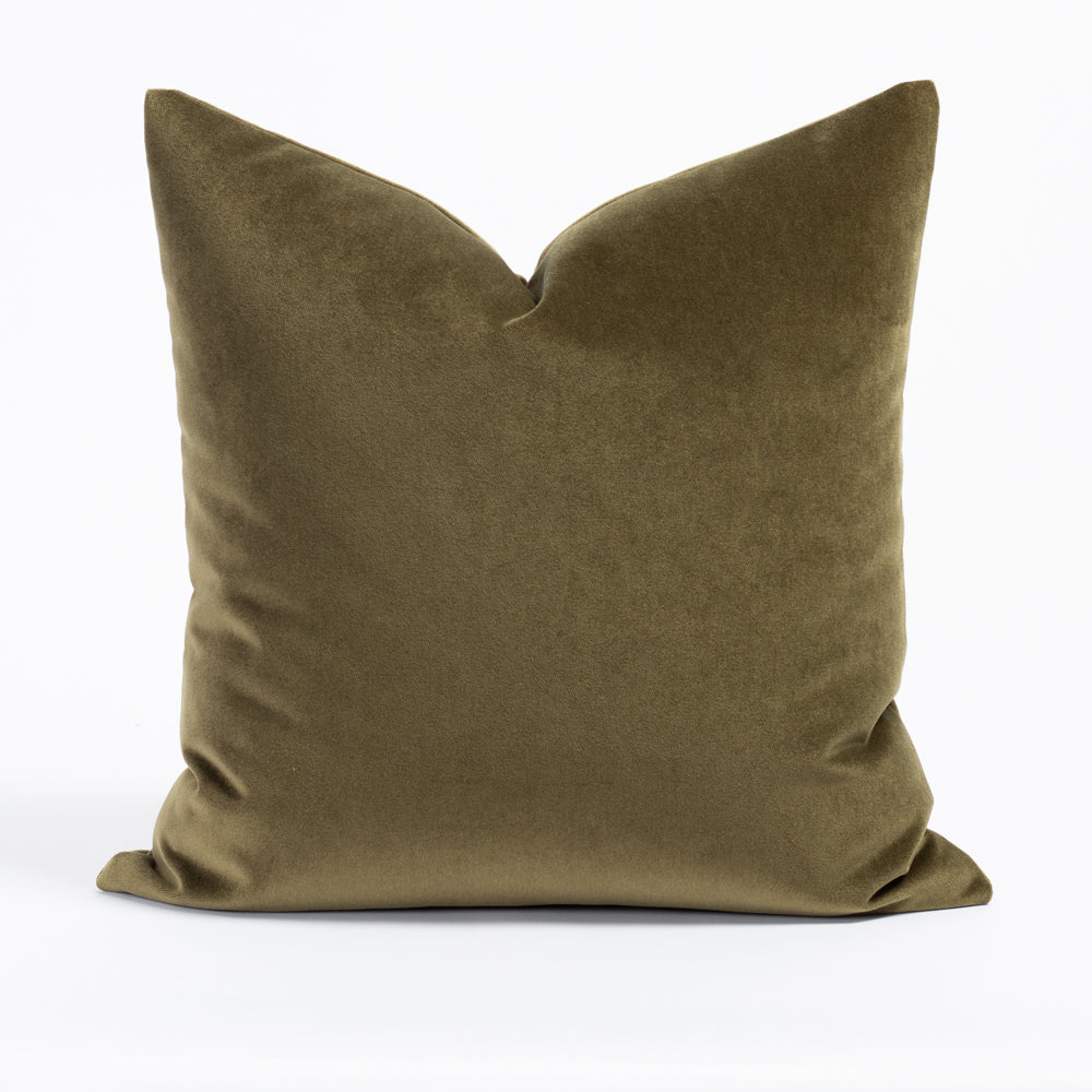 Green velvet pillows outlet