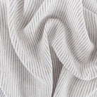 Verona Stripe, an ivory with black stripe linen fabric from Tonic Living