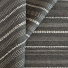 Anya stripe faded black and cream striped performance upholstery fabric : view 5