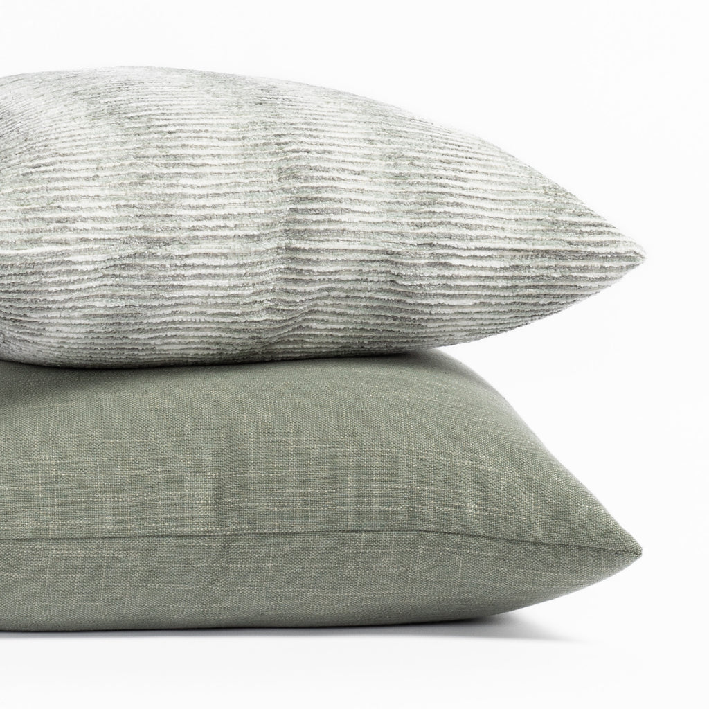 Tonic Living Pillows: Arden Celadon and Hollis Jade throw pillows