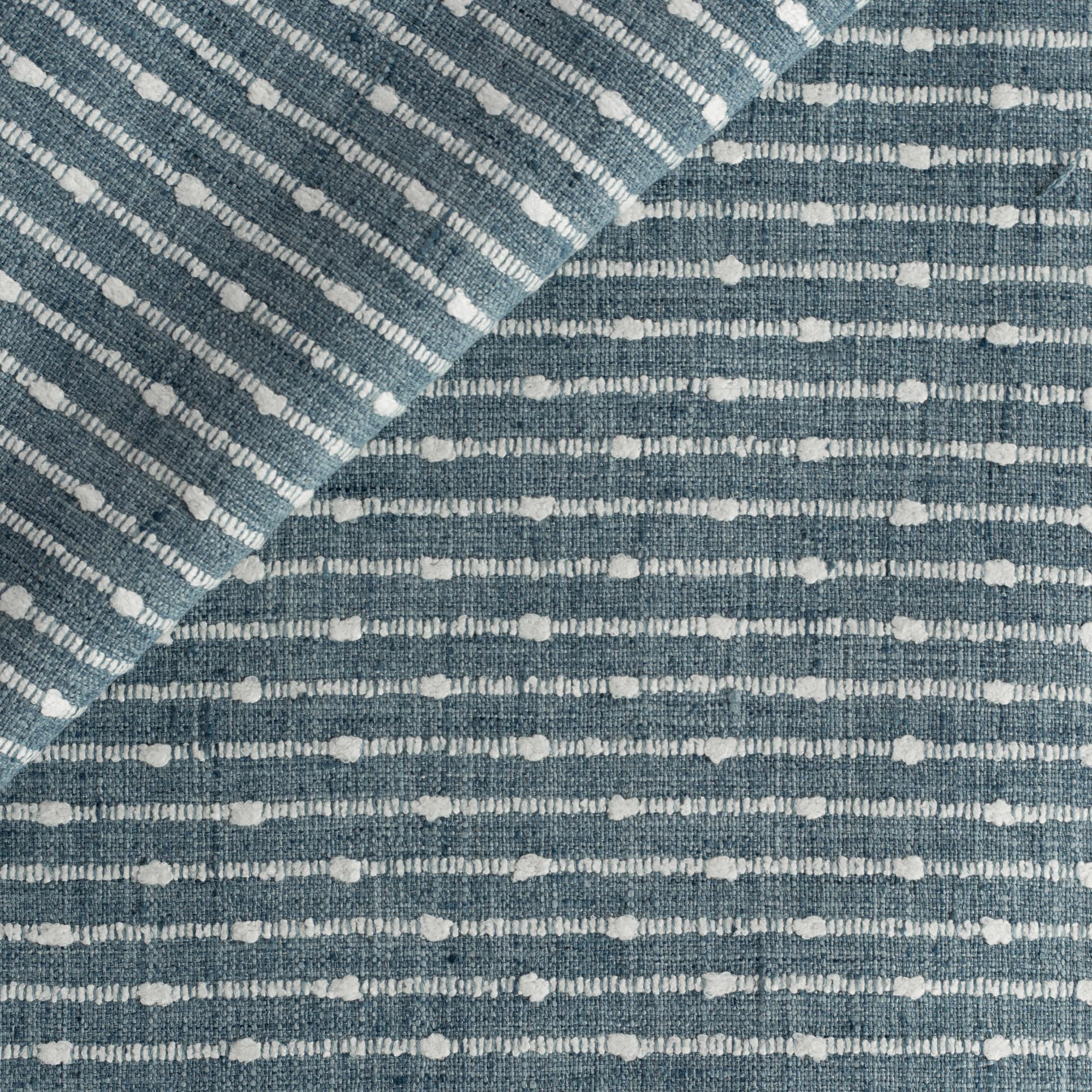 Arren Stripe Fabric, Chambray – Tonic Living