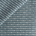 Arren Stripe Fabric Chambray, a light denim blue and white striped home decor fabric from Tonic Living