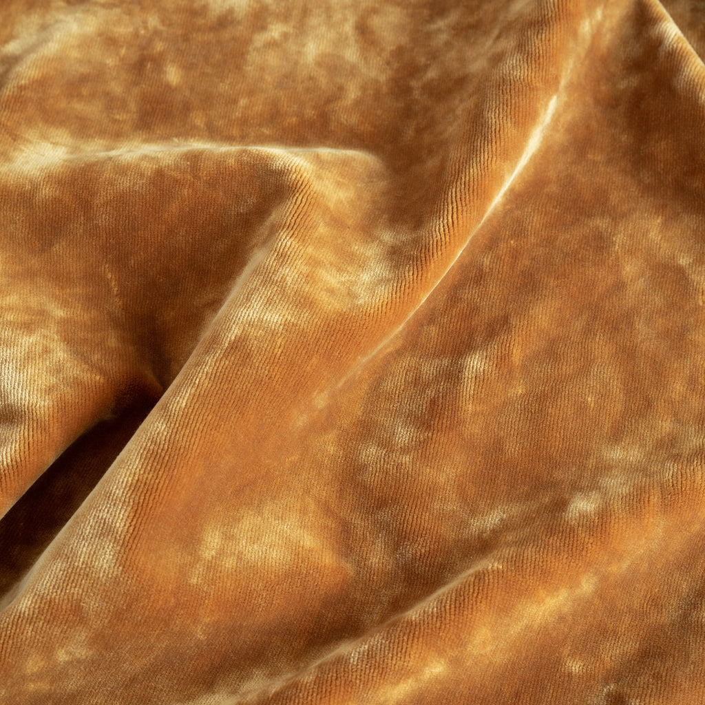 Arya Velvet Gold, a  gold crushed velvet fabric from Tonic Living