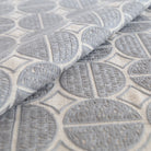 Berken gray medallion embroidered fabric from Tonic Living