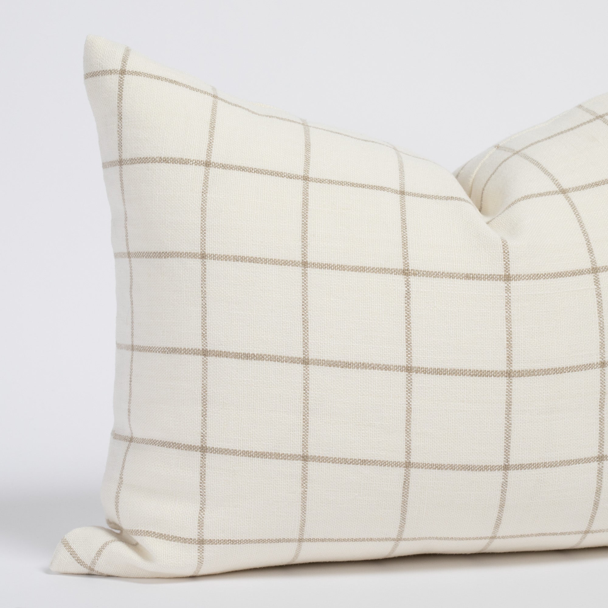 Cream lumbar sales throw pillow