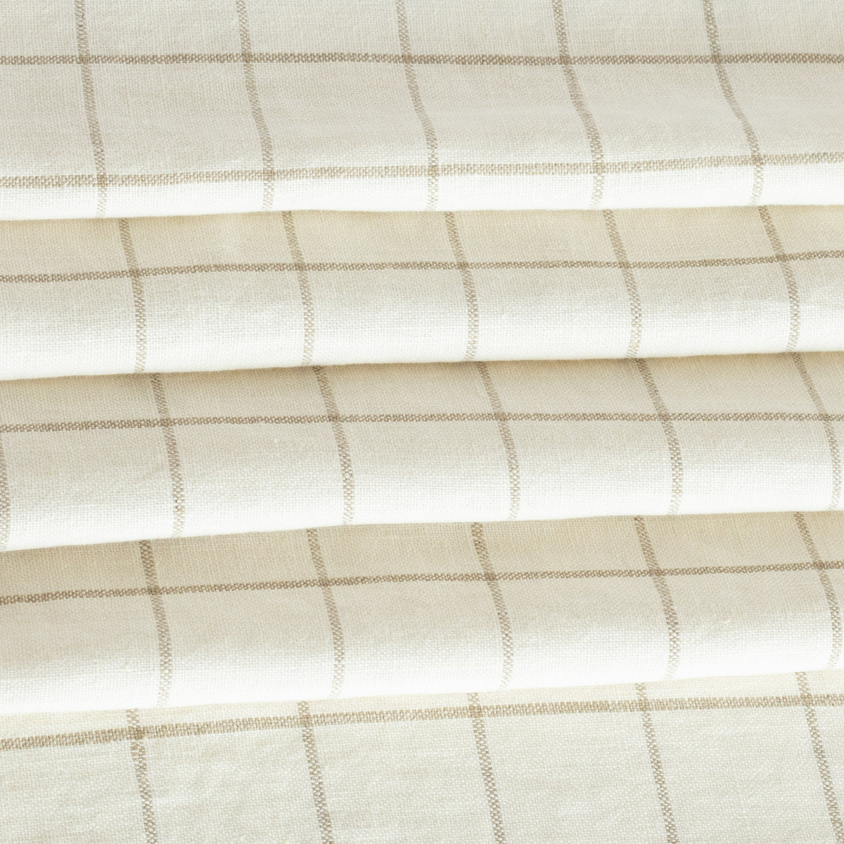 Butler Check Fabric, Natural Cream – Tonic Living