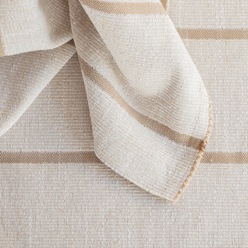 a beige and light brown stripe fabric
