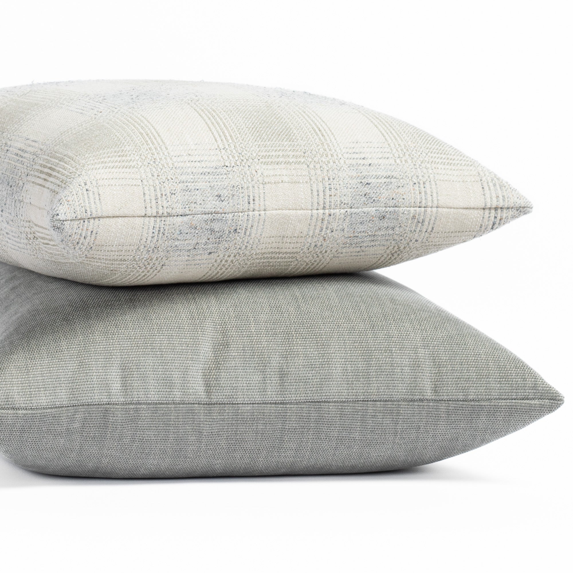 cool blue grey pillows from Tonic Living
