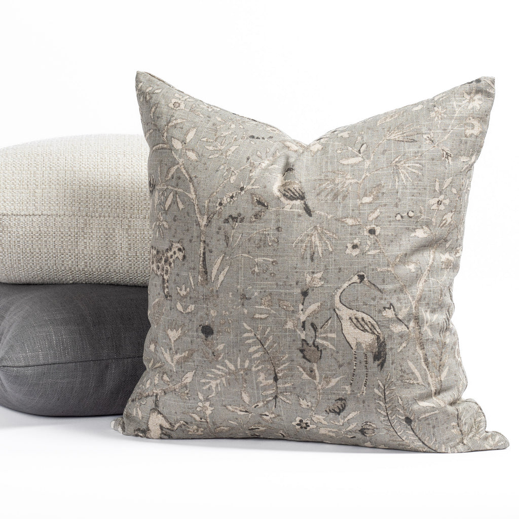 neutral blue grey pillows from Tonic Living