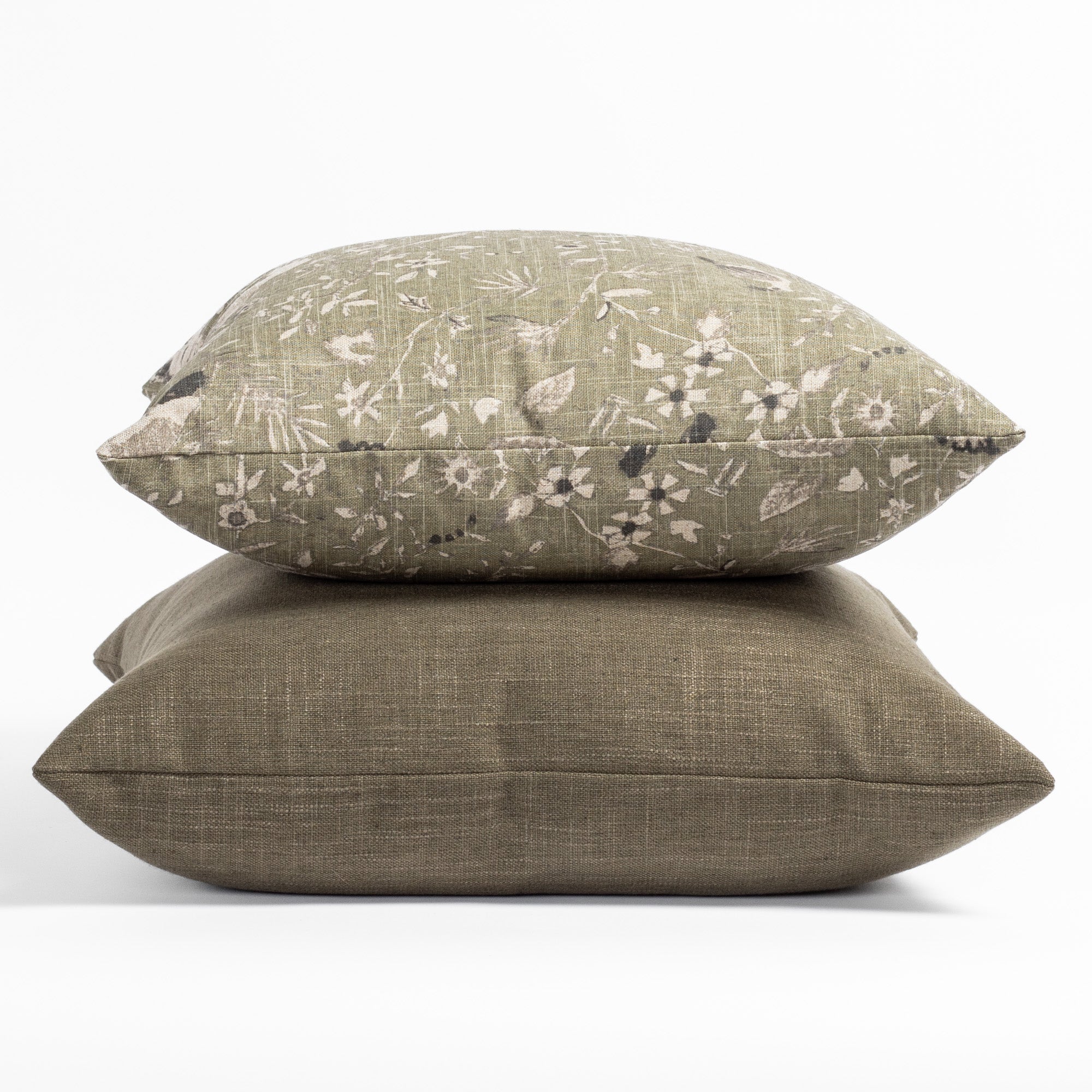 Moss  green Tonic Living throw pillows