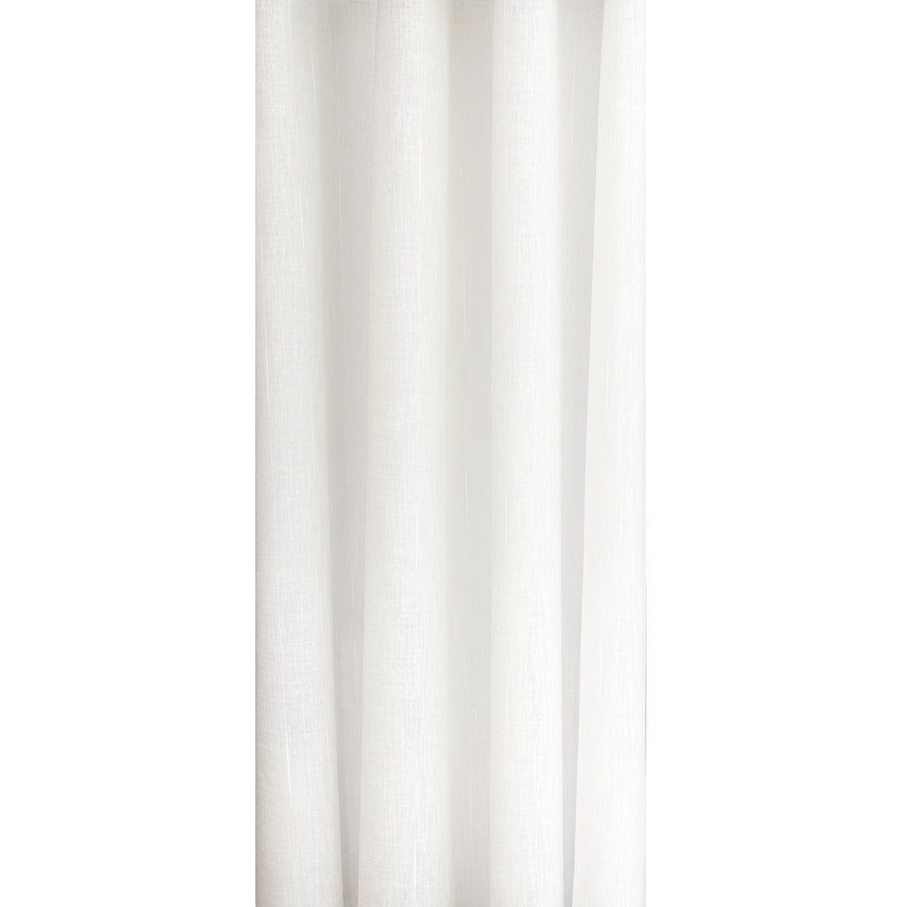 Della Sheer White drapery curtain fabric : view 6