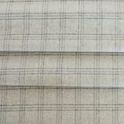 Dorset Plaid : a fog grey with fine blue and charcoal lines home decor fabric