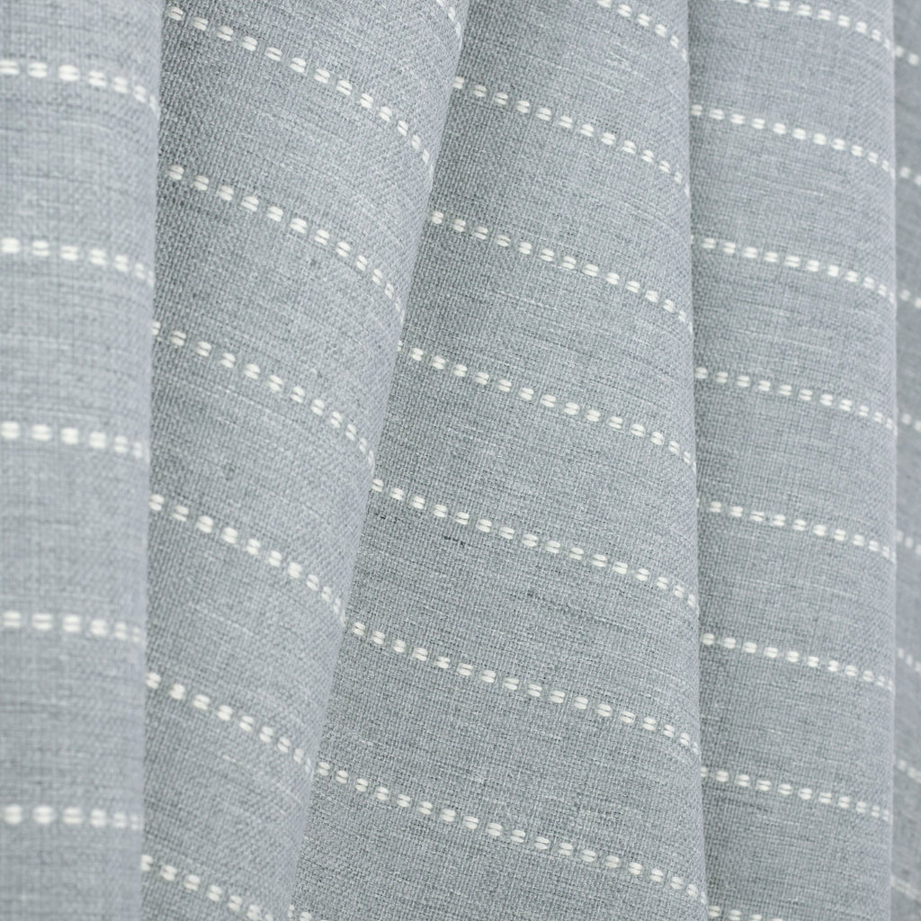 Fontana Cloud, a pale blue grey and white stripe indoor outdoor fabric : view 3