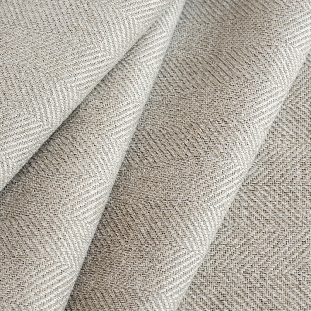 a warm grey herringbone home decor fabric