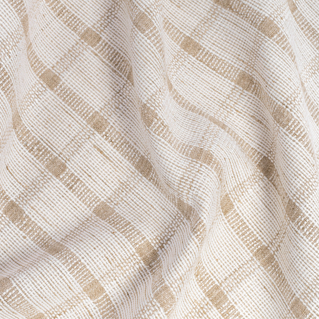 Harriet ivory and beige plaid check fabric from Tonic Living